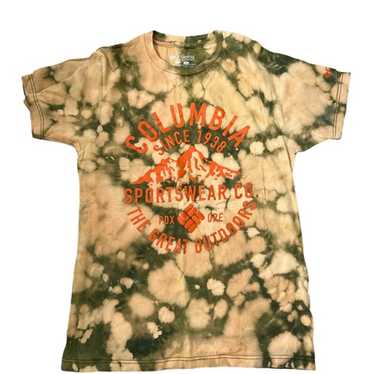 COLUMBIA Tie Dye Retro Vintage Inspired T Shirt Si