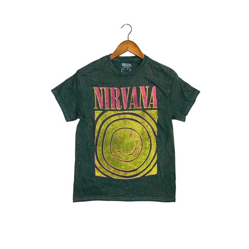 Nirvana Vintage Style Smile Back Short Sleeve Uni… - image 1