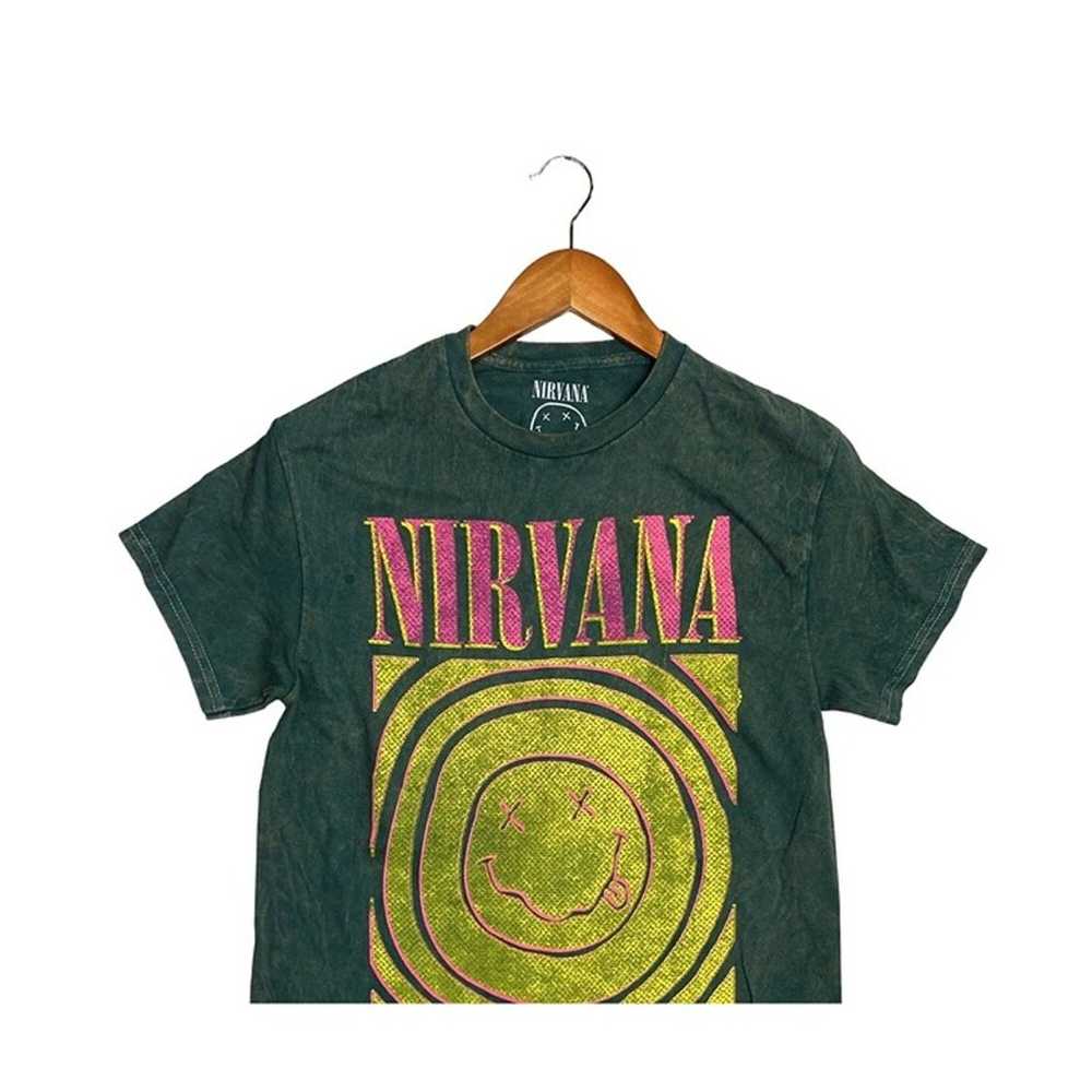 Nirvana Vintage Style Smile Back Short Sleeve Uni… - image 3