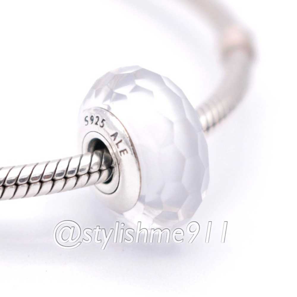 pandora Authentic PANDORA White Fascinating Facet… - image 3