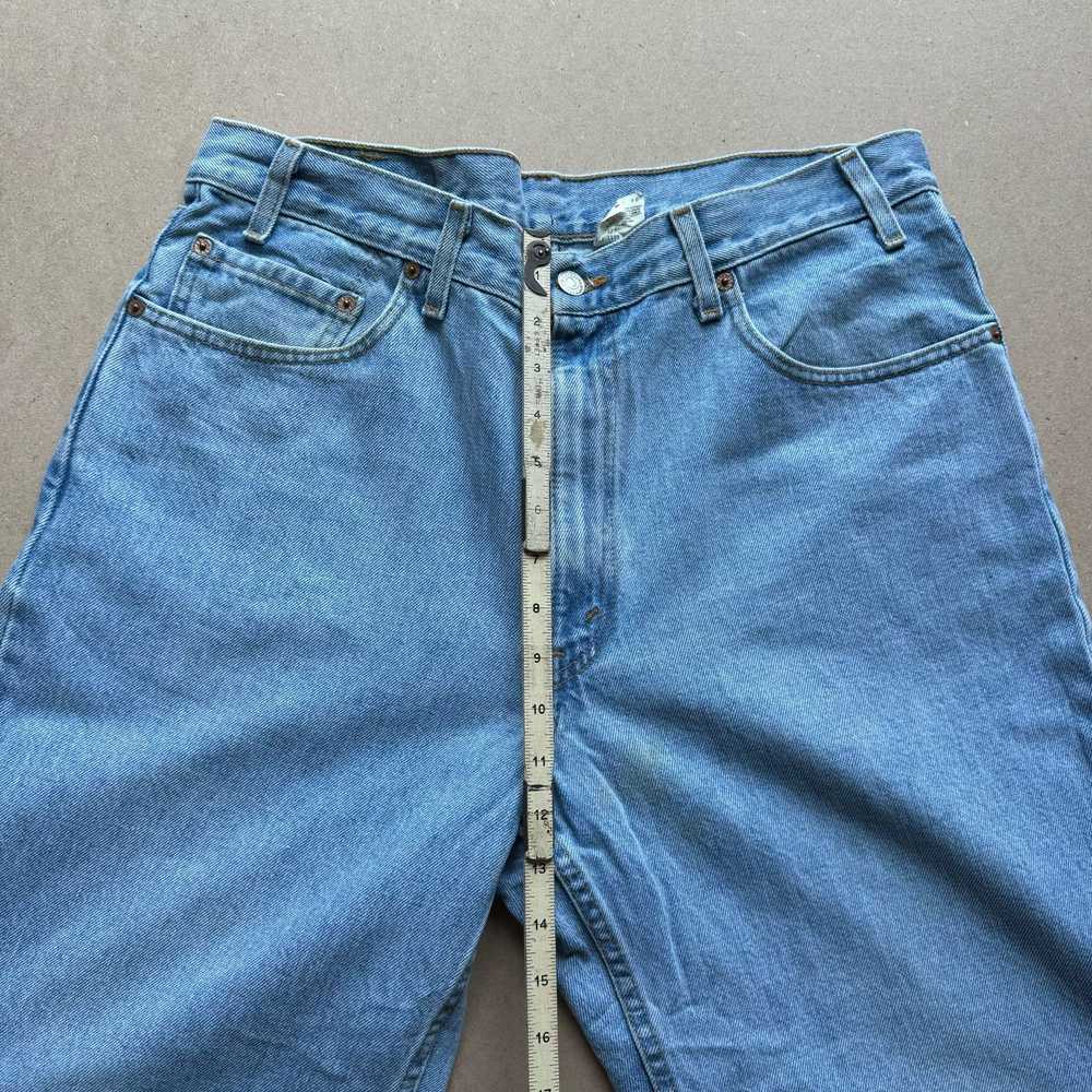 Levi's Vintage 80s 90s Lightwash Levis 550 35x31.… - image 5