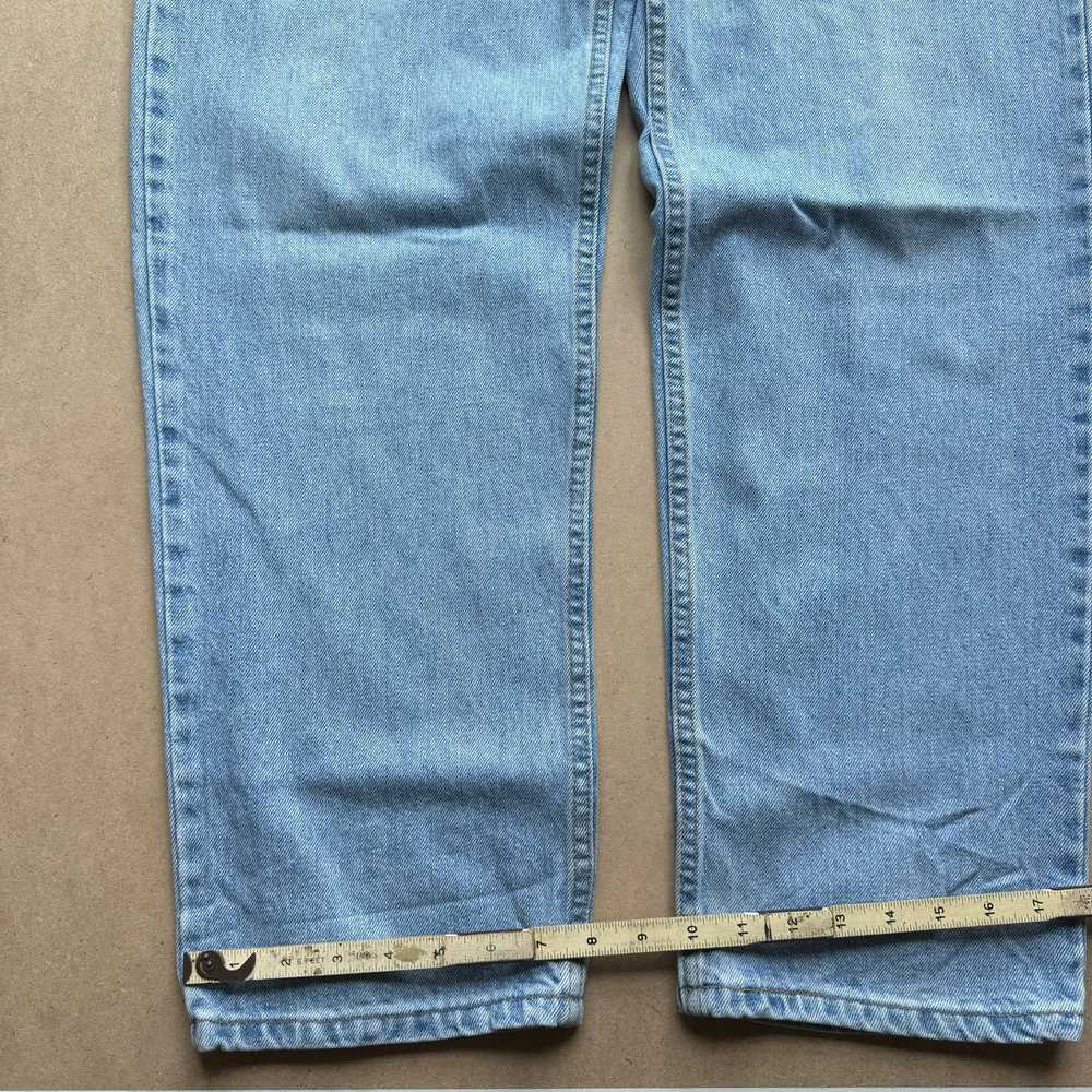 Levi's Vintage 80s 90s Lightwash Levis 550 35x31.… - image 7