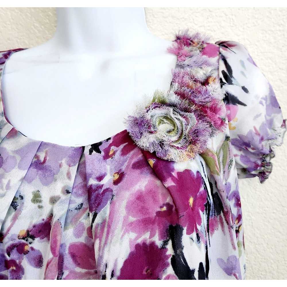 Other Sunny Leigh Purple Multicolor Floral Print … - image 2