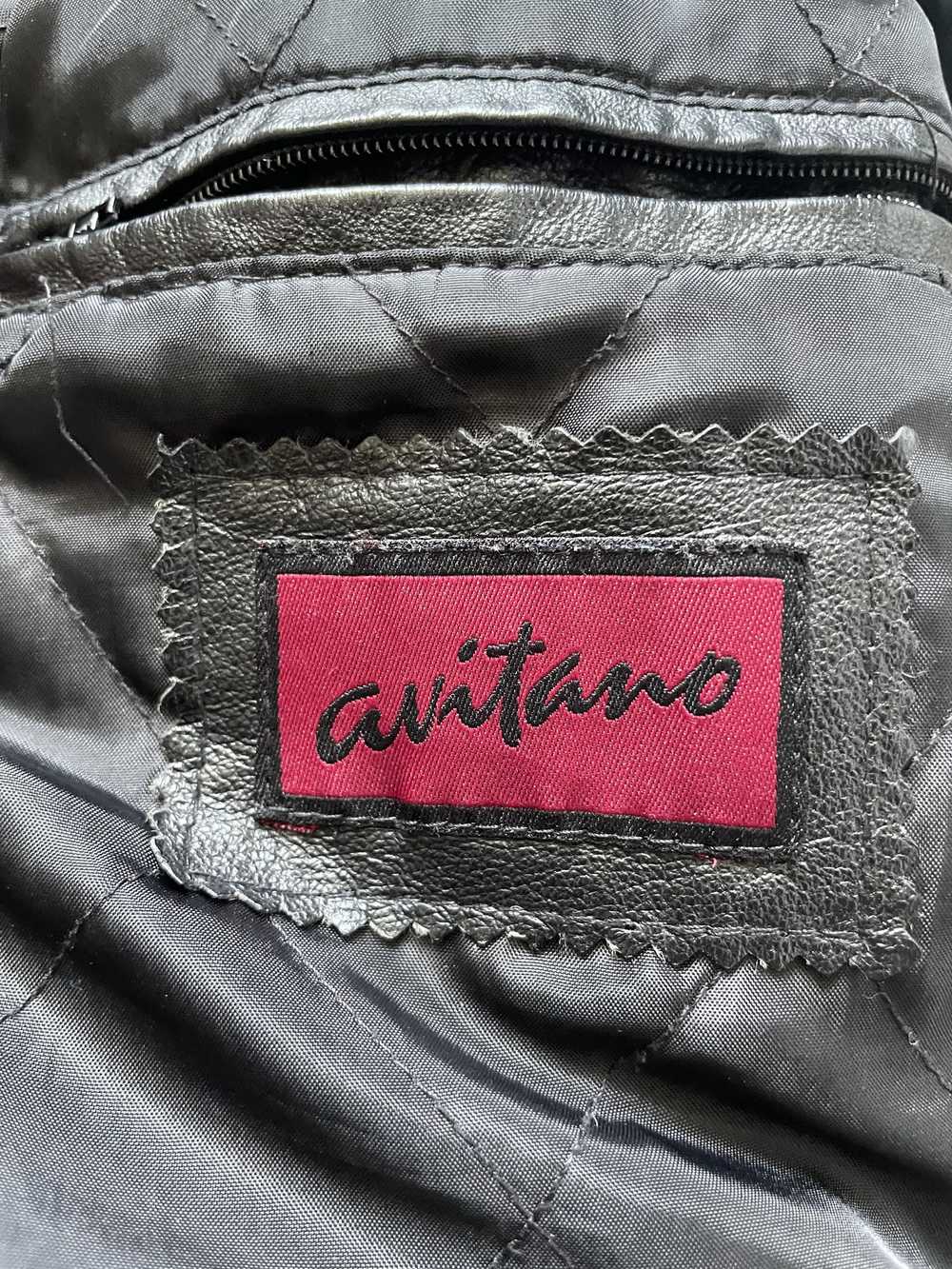 Other Women's Leather Jacket Avitano M Vintage Bl… - image 2