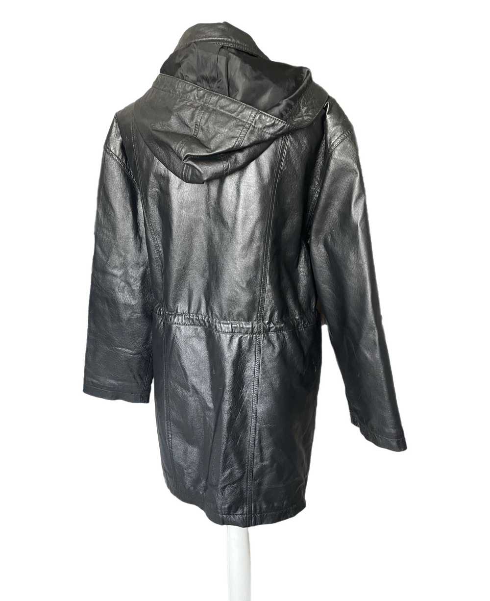 Other Women's Leather Jacket Avitano M Vintage Bl… - image 4