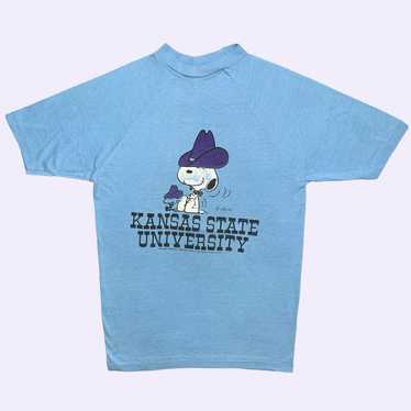 Vintage 70s Snoopy Kansas State University TShirt