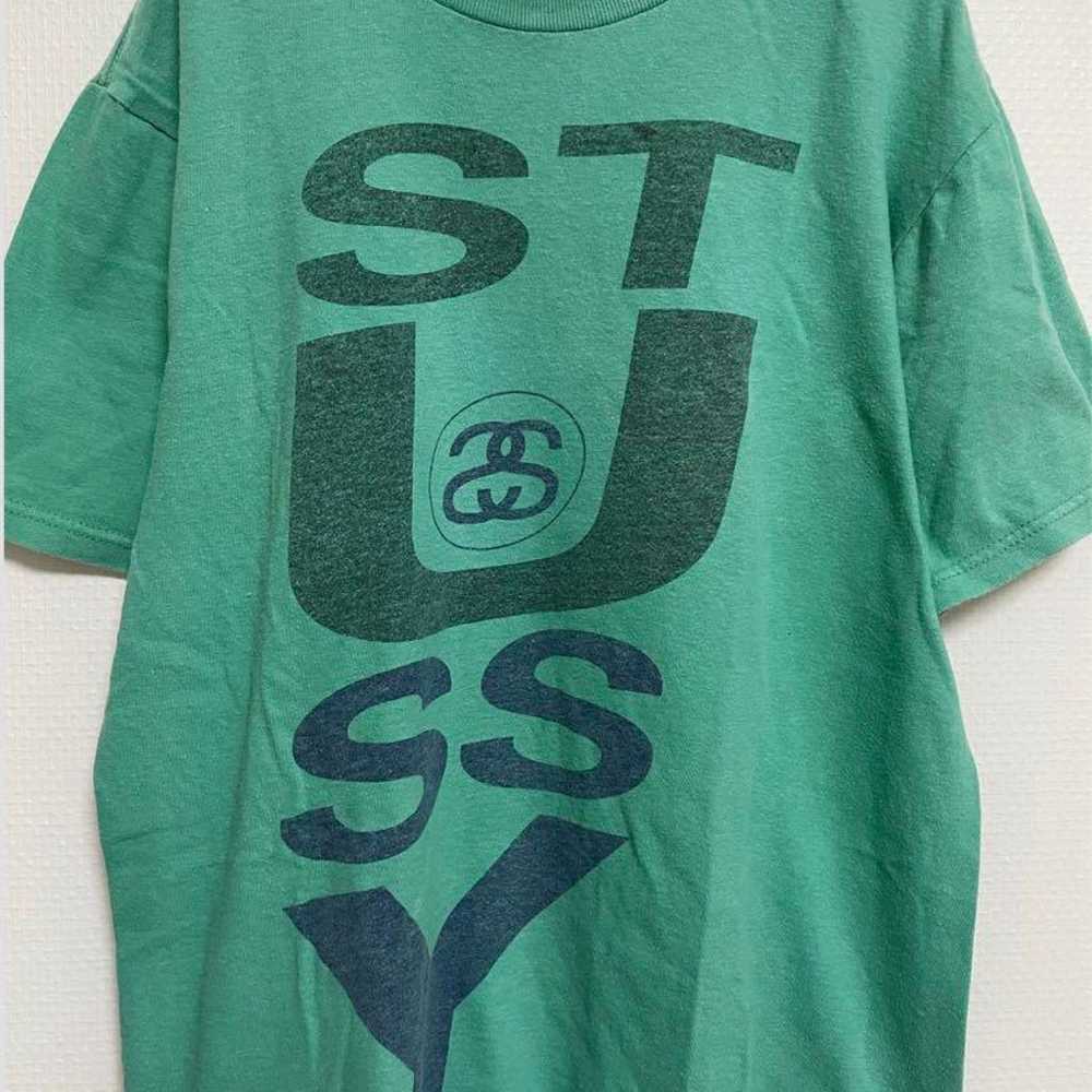 Rare Old Stussy Faded Big Logo Print T-Shirt S - image 3