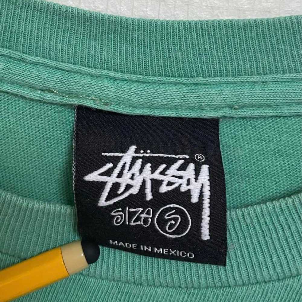 Rare Old Stussy Faded Big Logo Print T-Shirt S - image 4