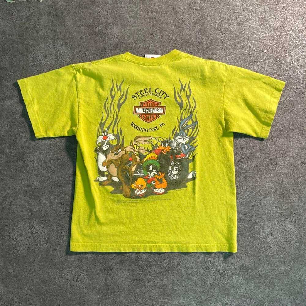 【Harley-Davidson x Looney Tunes】T-shirt S size Vi… - image 3