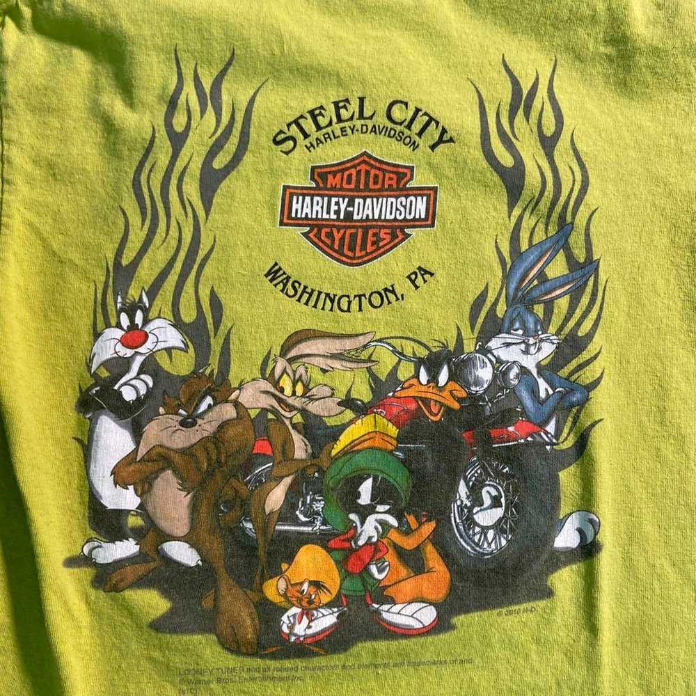 【Harley-Davidson x Looney Tunes】T-shirt S size Vi… - image 5