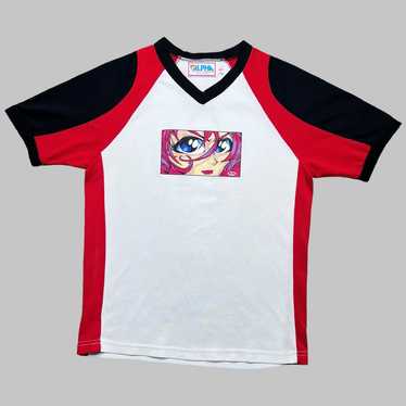 Vintage 1990s Pig Pen Anime Graphic Mesh Jersey - image 1