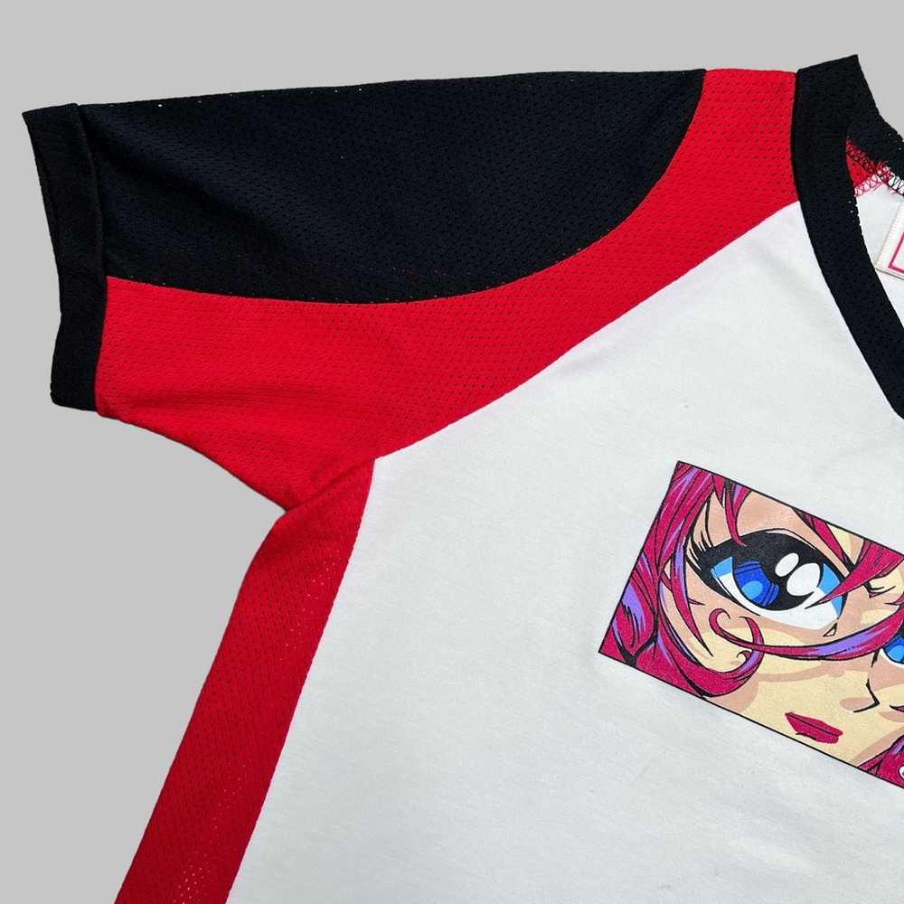 Vintage 1990s Pig Pen Anime Graphic Mesh Jersey - image 4