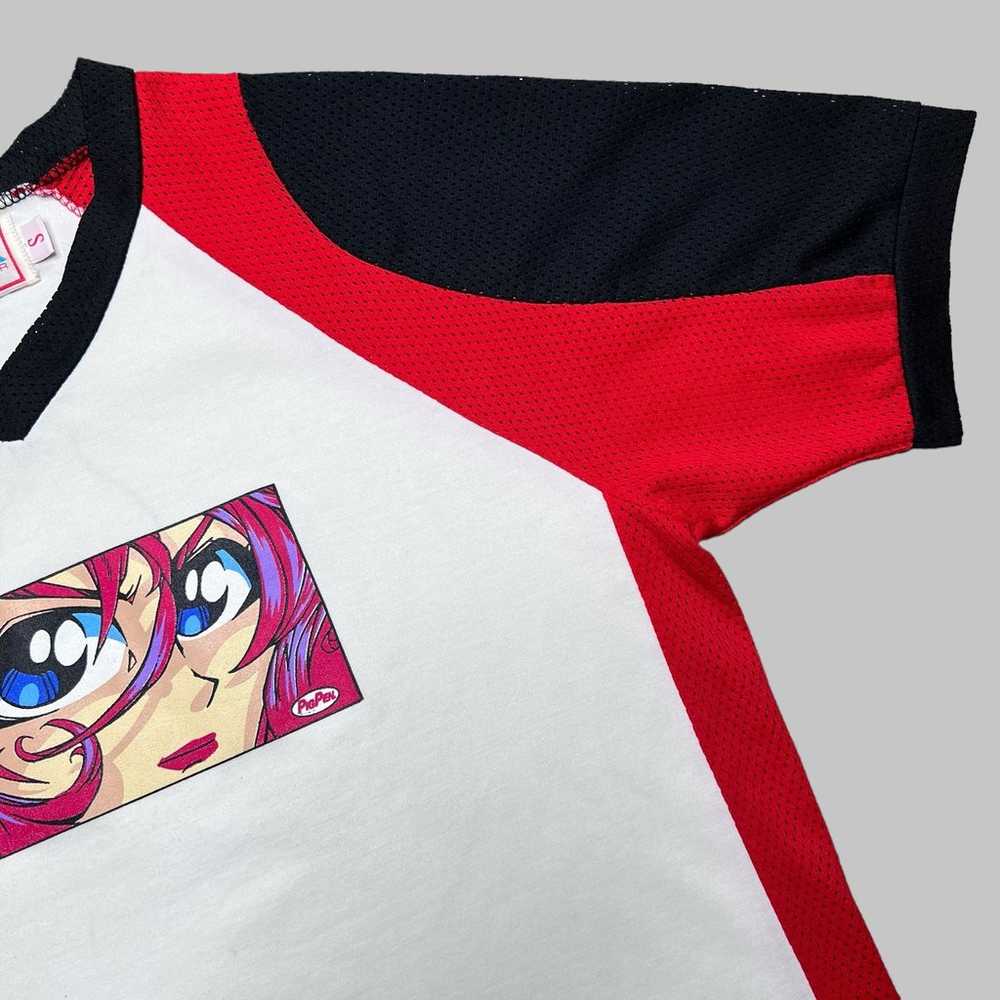 Vintage 1990s Pig Pen Anime Graphic Mesh Jersey - image 7