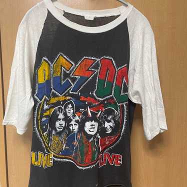 Rare 80s AC/DC Vintage T-shirt "Back in Black" - image 1