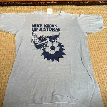 NIKE Vintage Soccer T-shirt 1970s Orange Tag