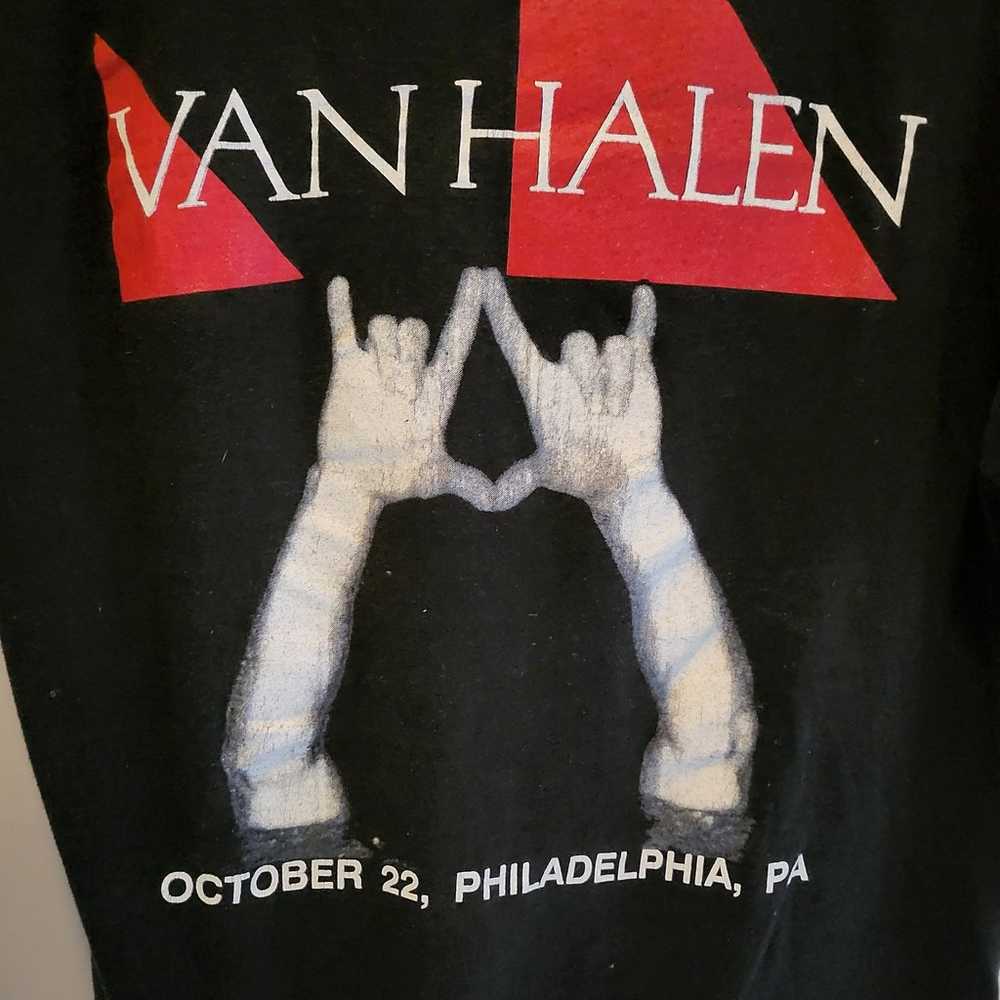 1988 Vintage Van Halen OU812 Concert T-Shirt - image 5