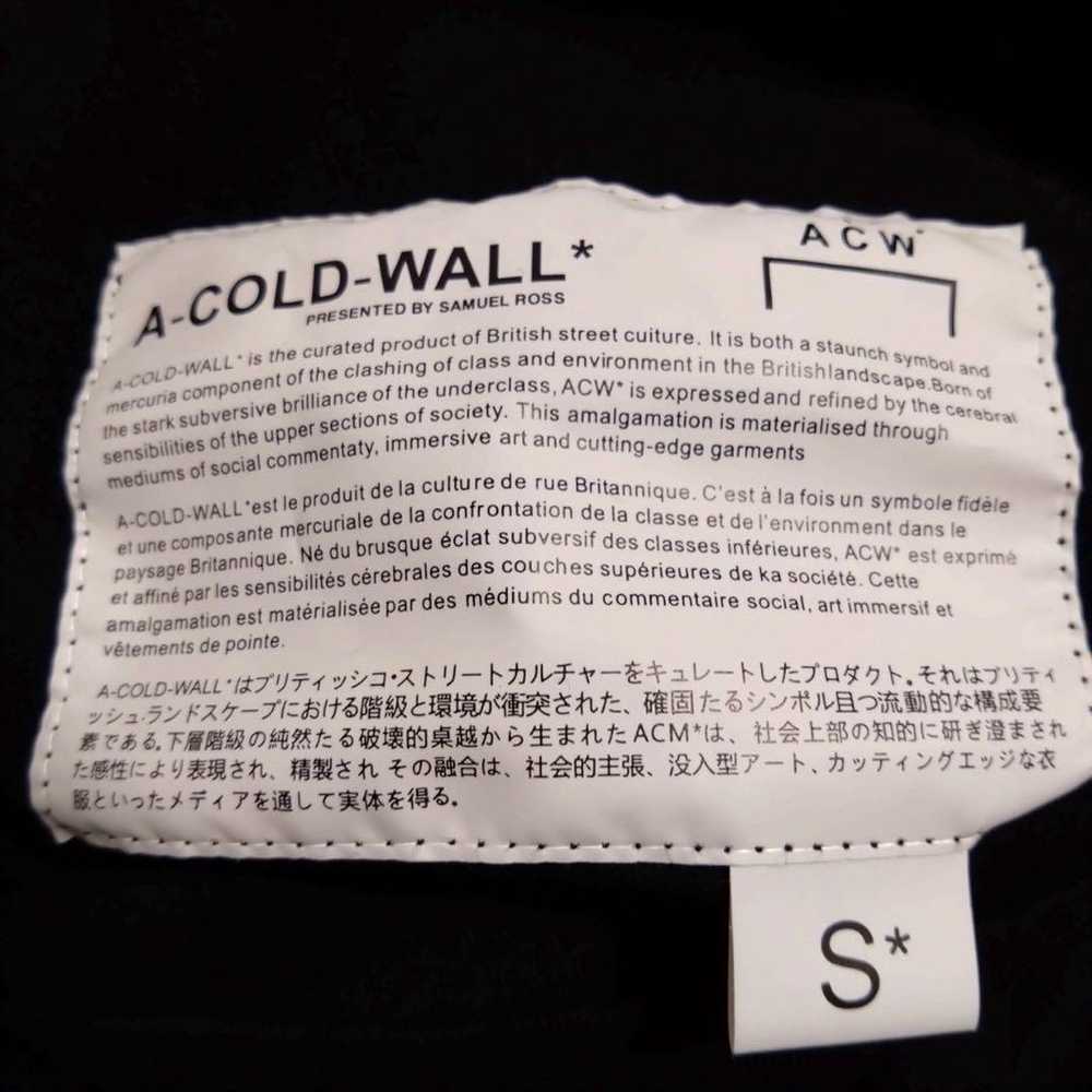 【A-COLD-WALL】High Neck Cut T-shirt Logo Back Zip … - image 12