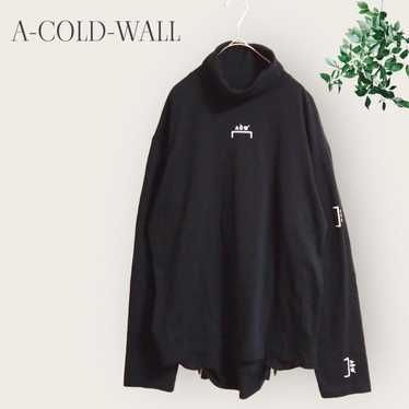 【A-COLD-WALL】High Neck Cut T-shirt Logo Back Zip … - image 1