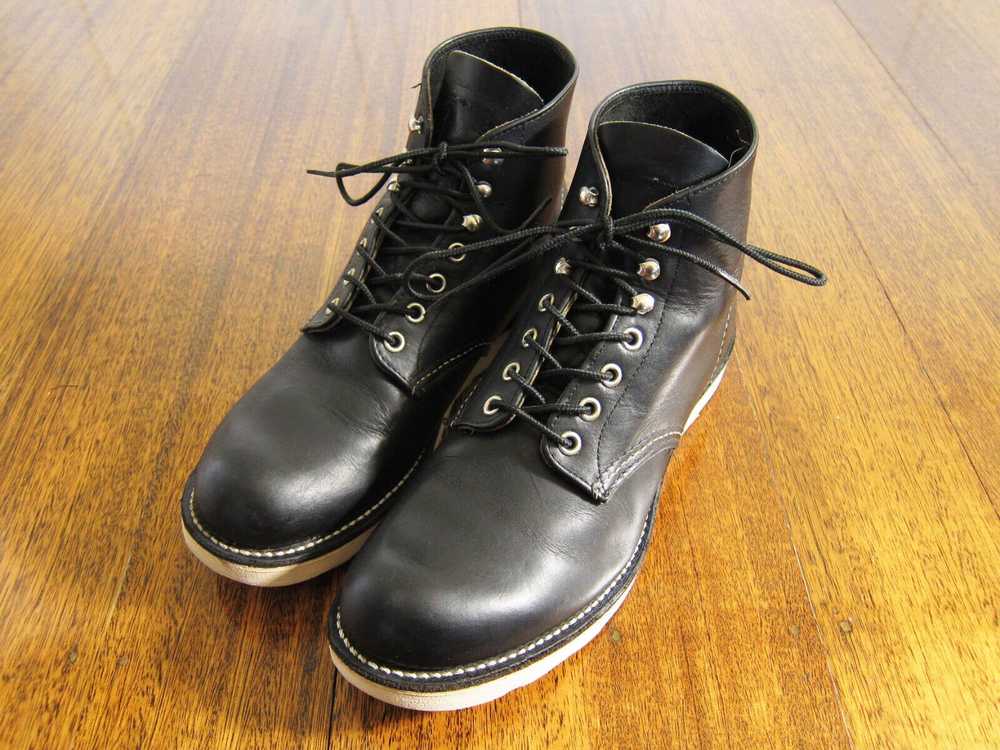 Red Wing RED WING 9070 Black Round Toe Leather Bo… - image 2