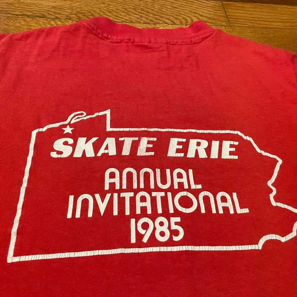 1985 80s Skate Erie Roller Disco vintage t-shirt … - image 5