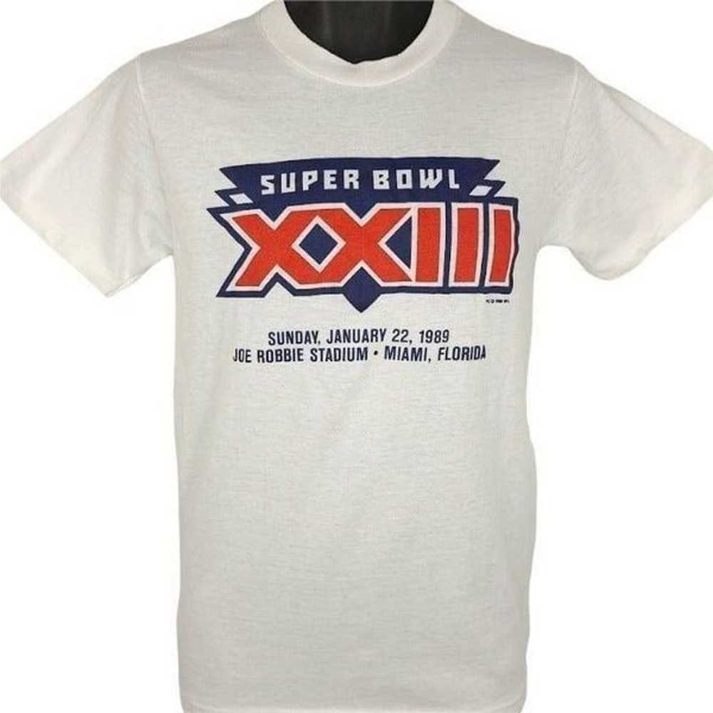 Super Bowl XXIII T Shirt Vintage 80s 1989 San Fra… - image 1