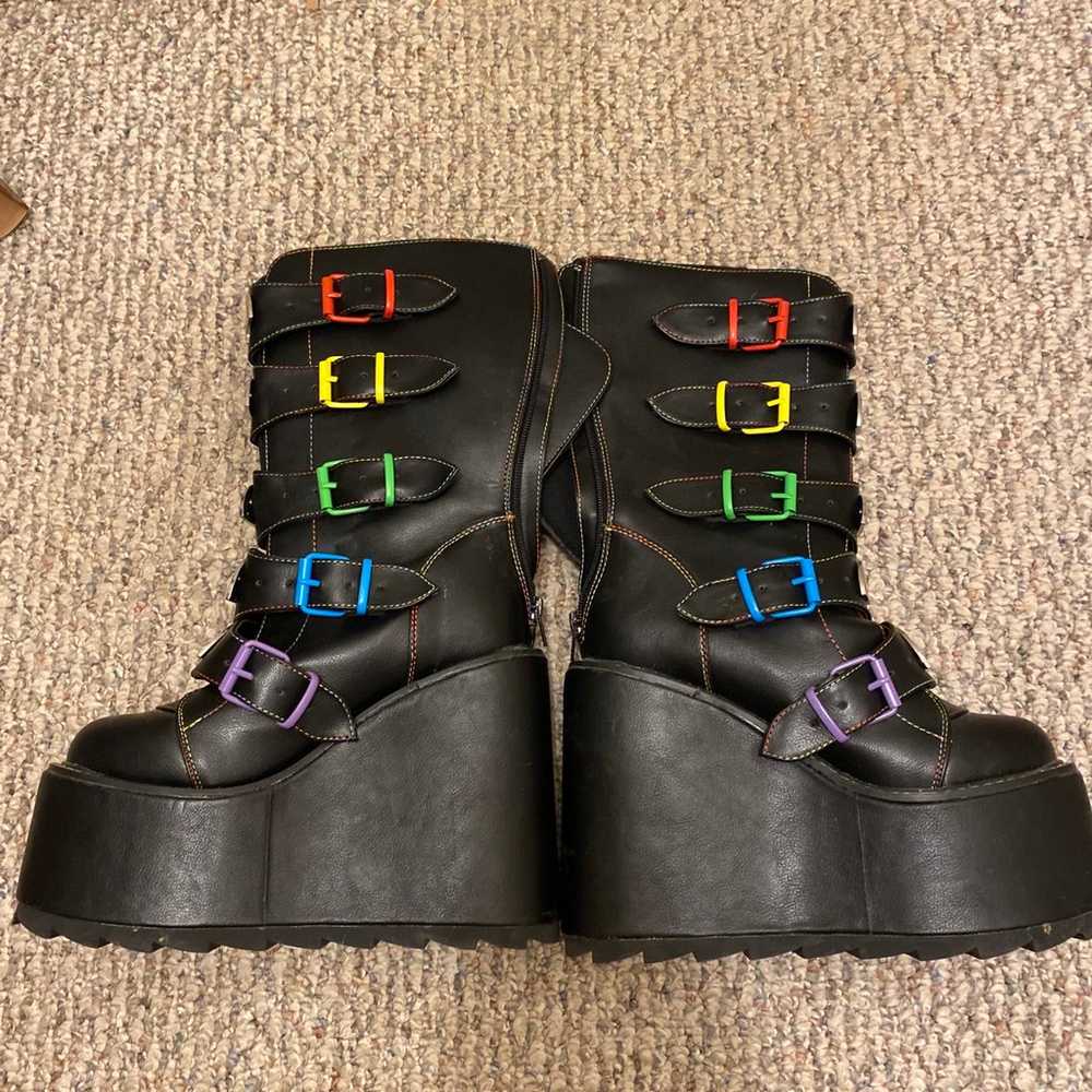 YRU rainbow platform boots - image 3