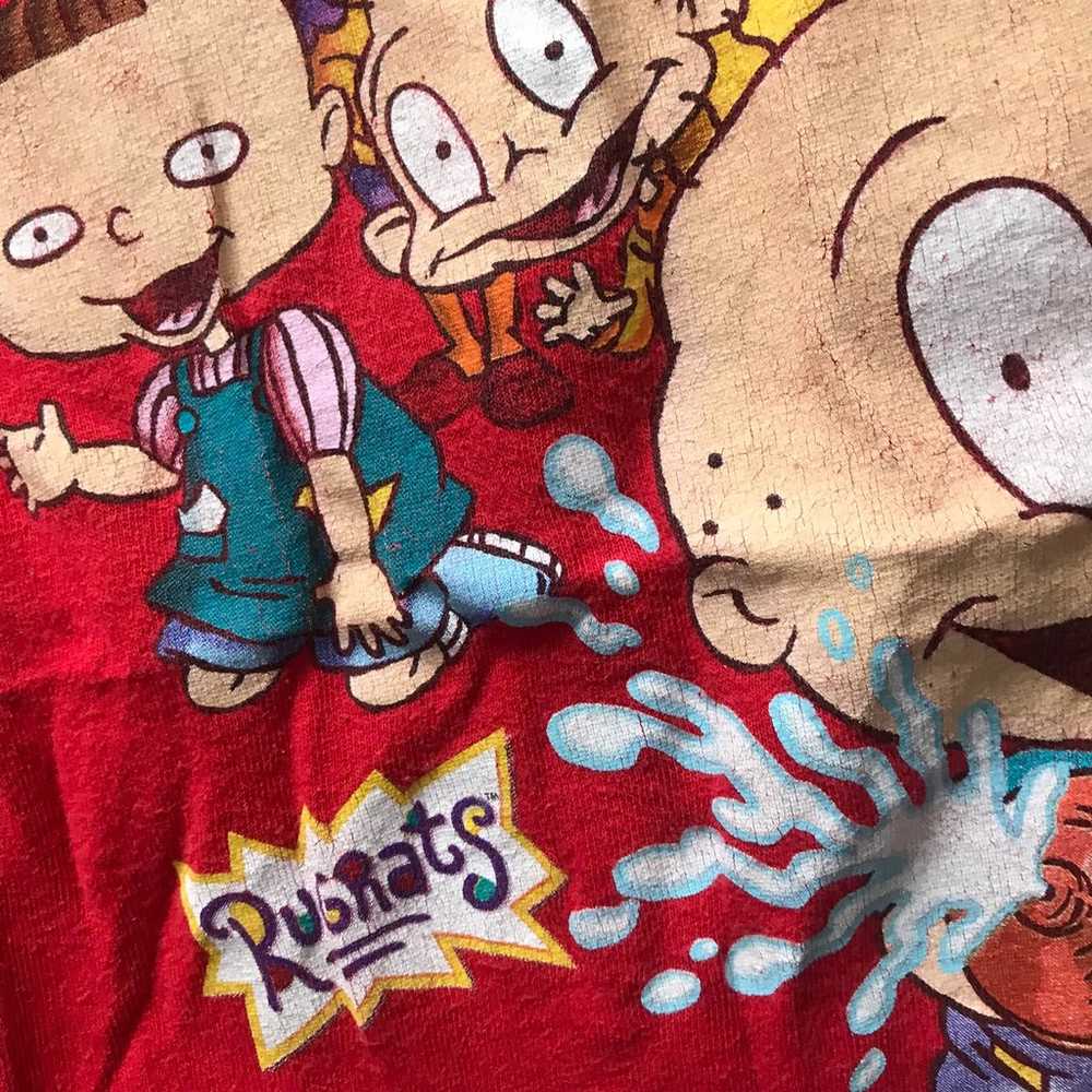 Rugrats tee shirt short sleeve red vintage - image 3