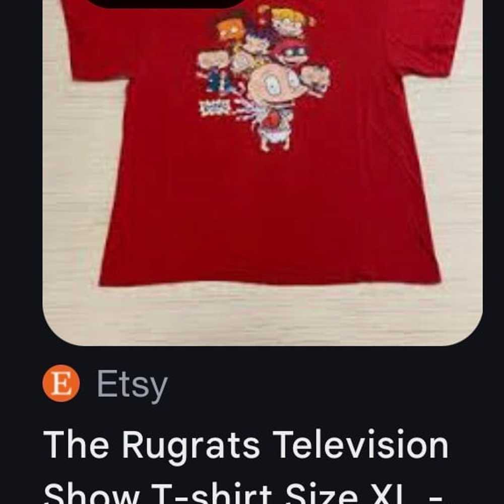 Rugrats tee shirt short sleeve red vintage - image 6