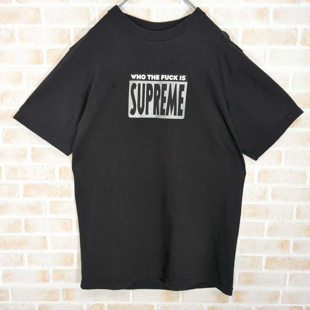 【Popular】Supreme Center Logo T-shirt Black - image 2