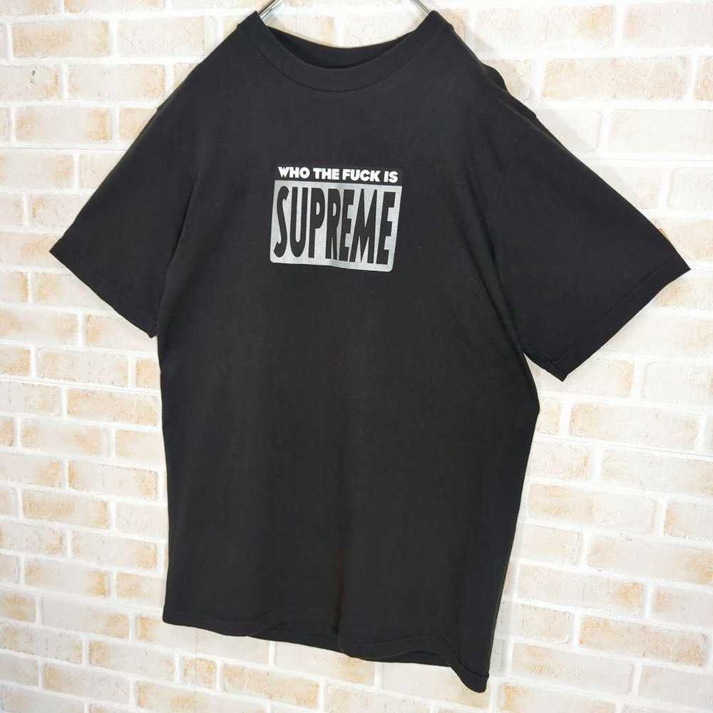 【Popular】Supreme Center Logo T-shirt Black - image 4