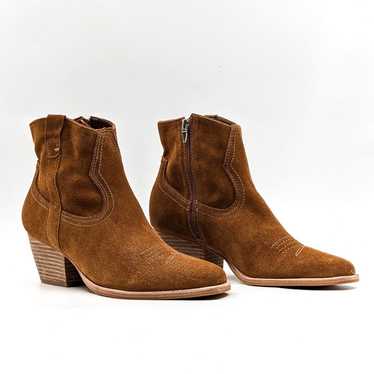 Dolce Vita Women Silma Western Cowboy Zip Brown Su