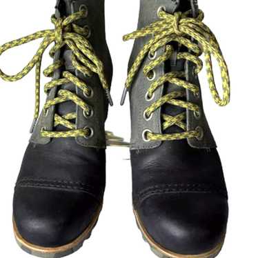 Sorel 1964 Premium PDX 2 Tone Olive Black Leather… - image 1