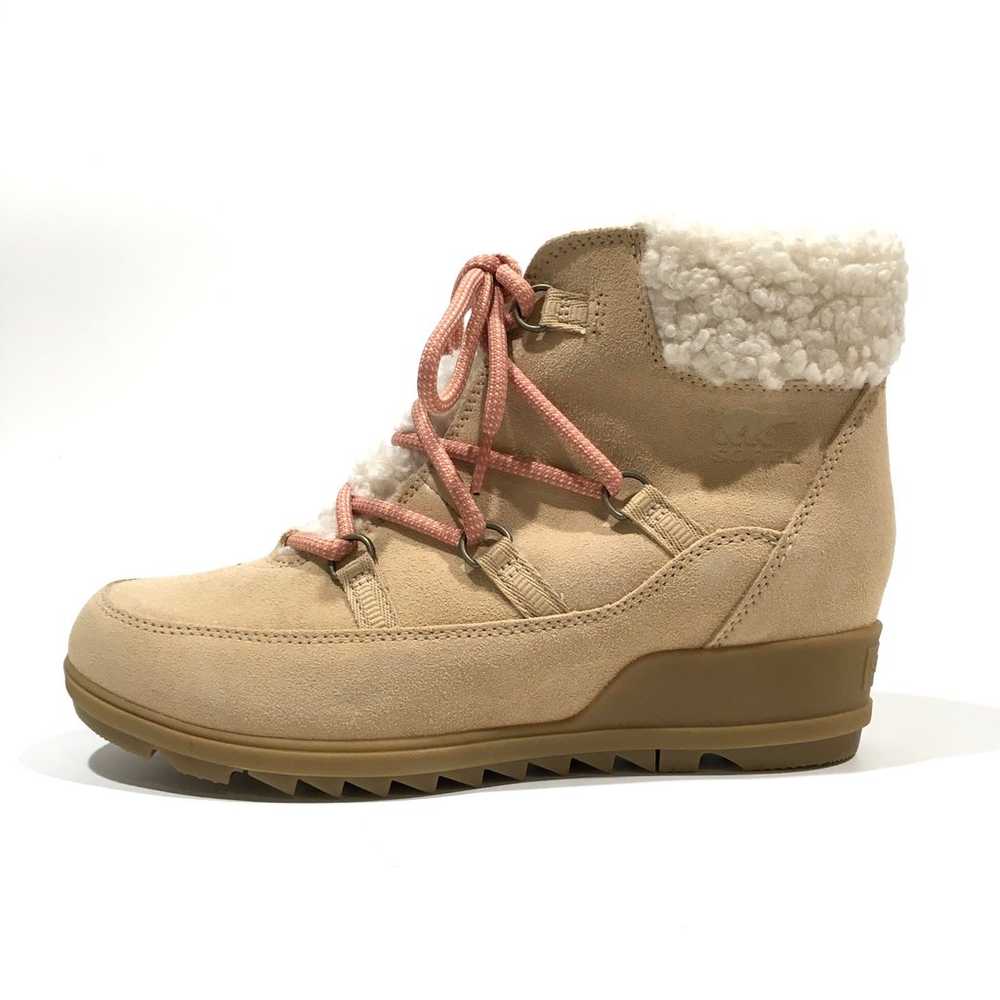 SOREL EVIE COZY LACE WATERPROOF HIKING BOOTS -TAN… - image 2