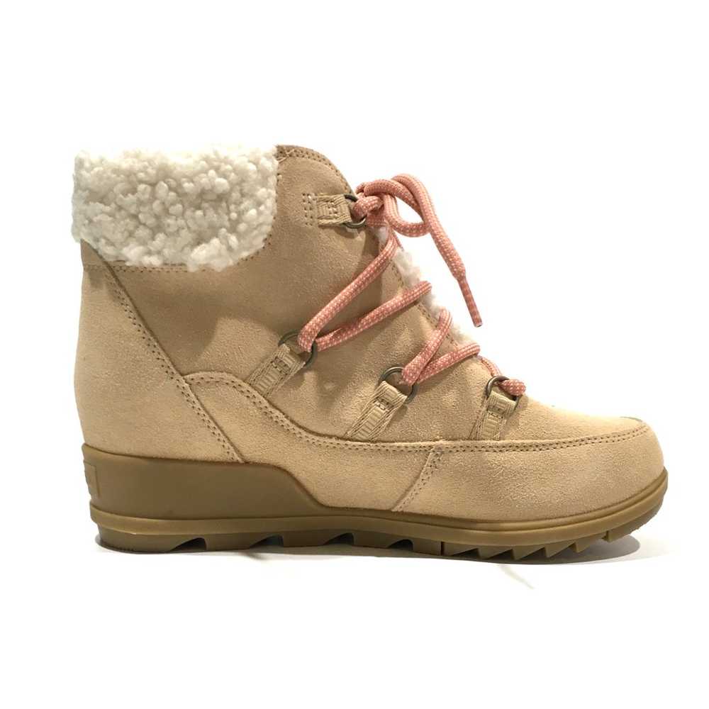 SOREL EVIE COZY LACE WATERPROOF HIKING BOOTS -TAN… - image 3