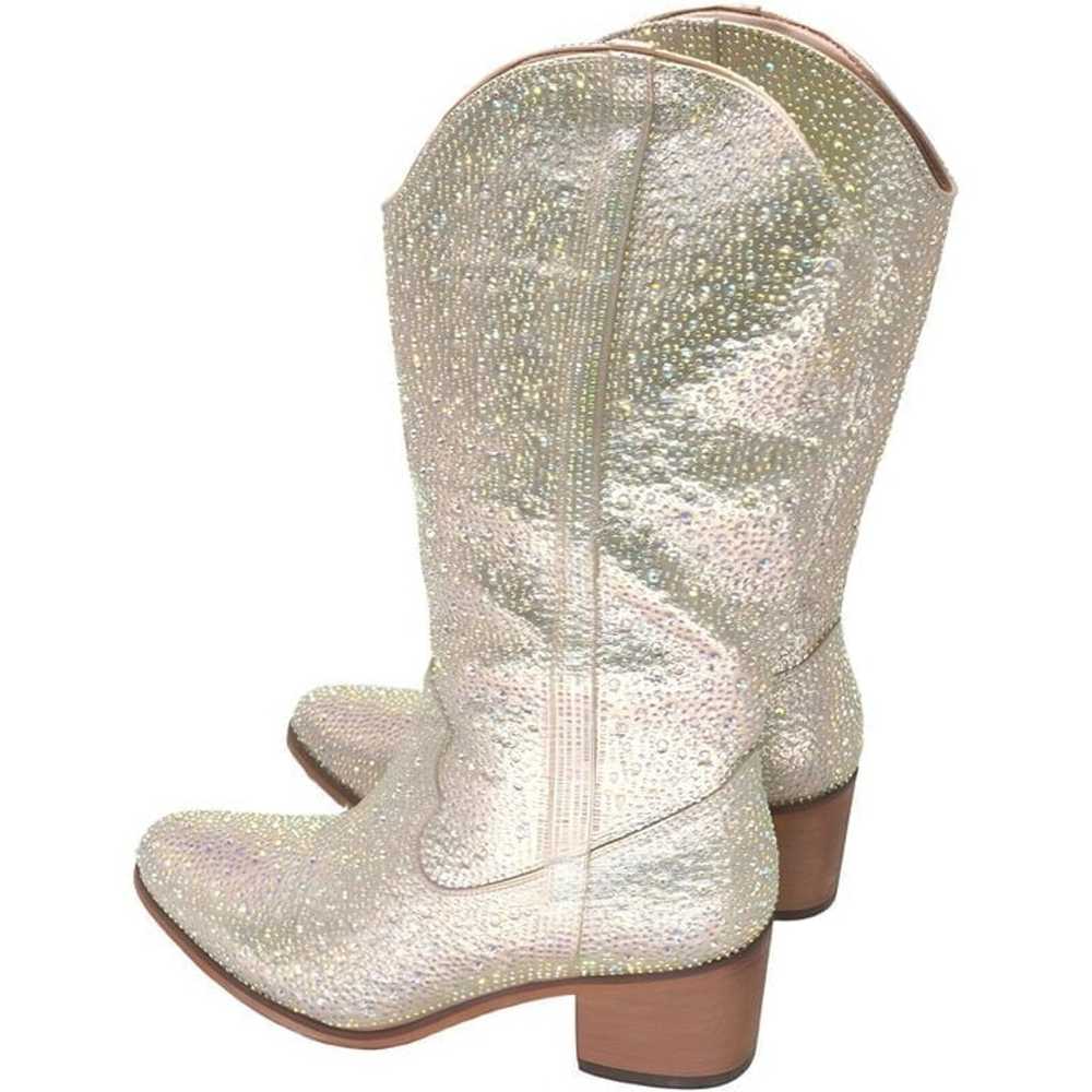 IUV Women Rhinestone Cowboy Boots Sparkly Western… - image 3