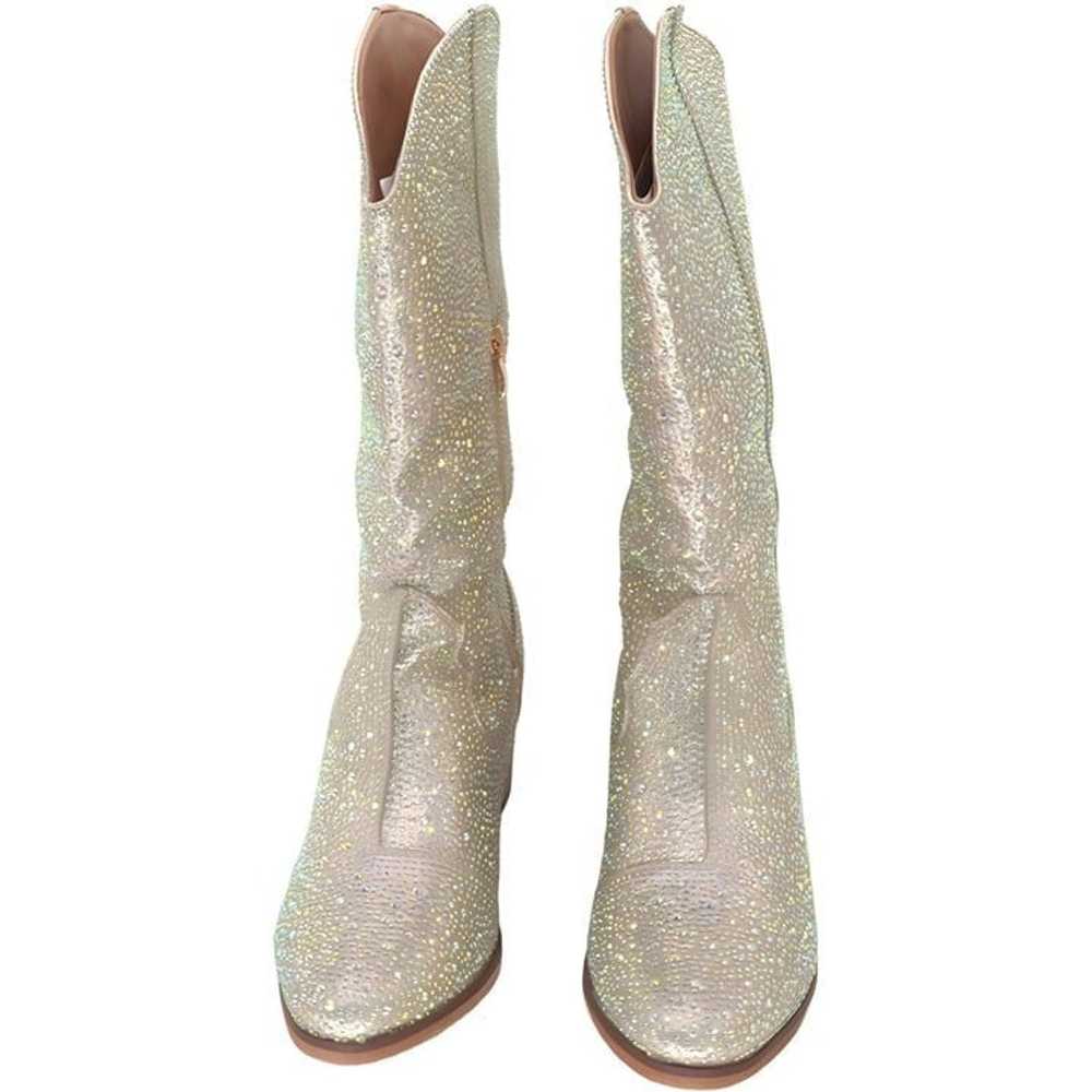 IUV Women Rhinestone Cowboy Boots Sparkly Western… - image 4