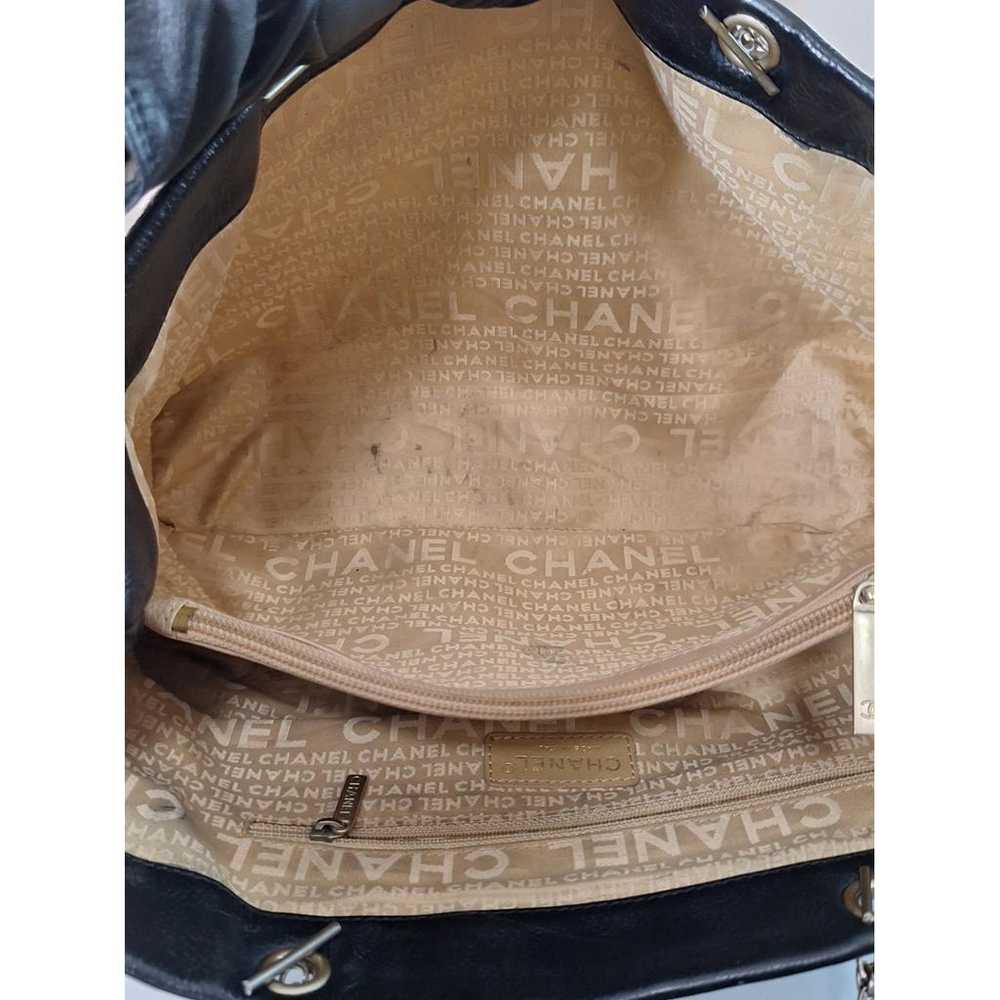 Chanel Vintage Cc Chain leather tote - image 7