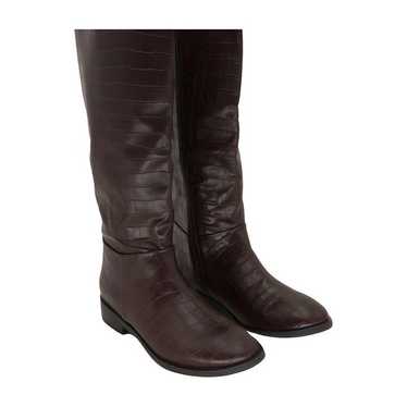 Aerosoles Womens Berri Knee High Boot, Brown Croco