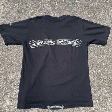 Rare 90s old chrome hearts T-shirt with single st… - image 1