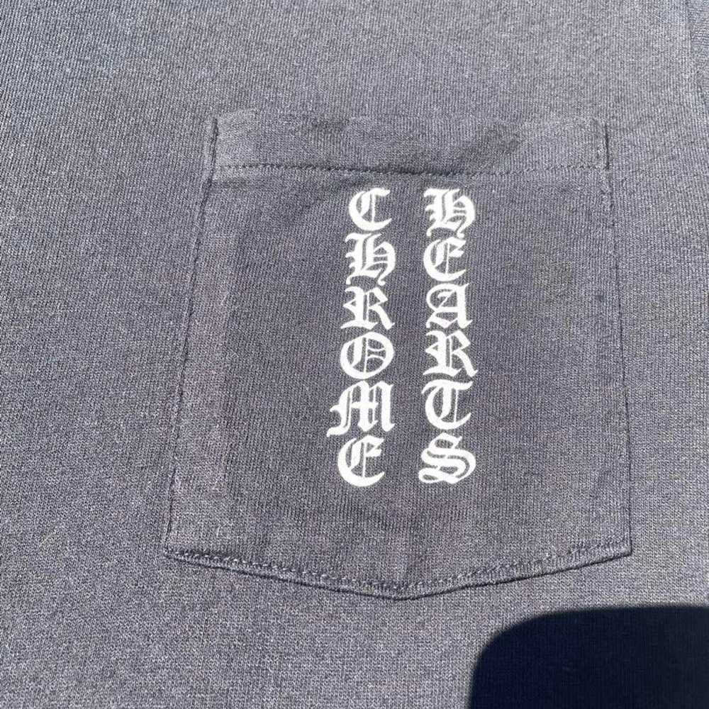 Rare 90s old chrome hearts T-shirt with single st… - image 3