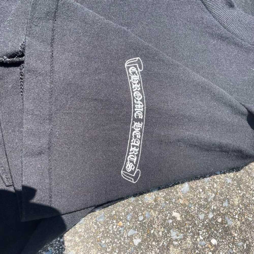 Rare 90s old chrome hearts T-shirt with single st… - image 4