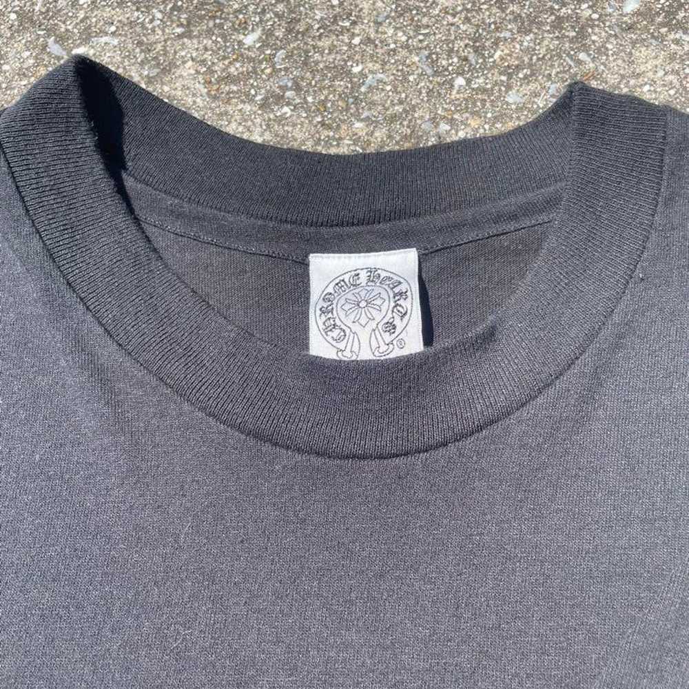 Rare 90s old chrome hearts T-shirt with single st… - image 6