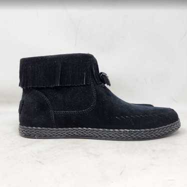 Women's 9 Ugg Kennadi black tassel fringe ankle bo