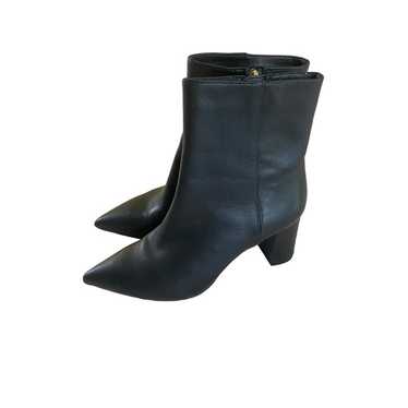 J.Crew Women's Black Leather Sadie Ankle Booties … - image 1