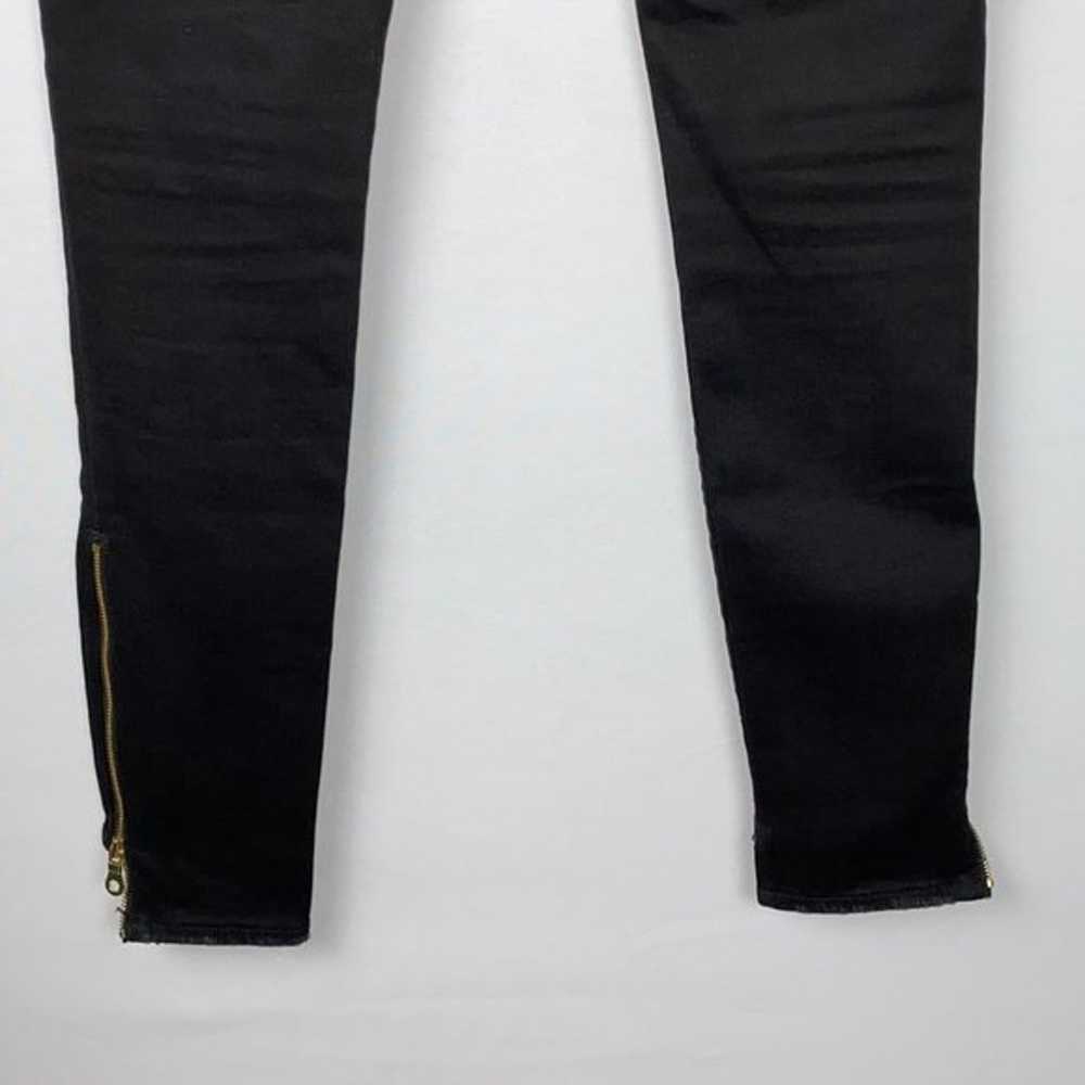 Frame Le Skinny de Jeanne Graphite Ankle Zip Jeans - image 10