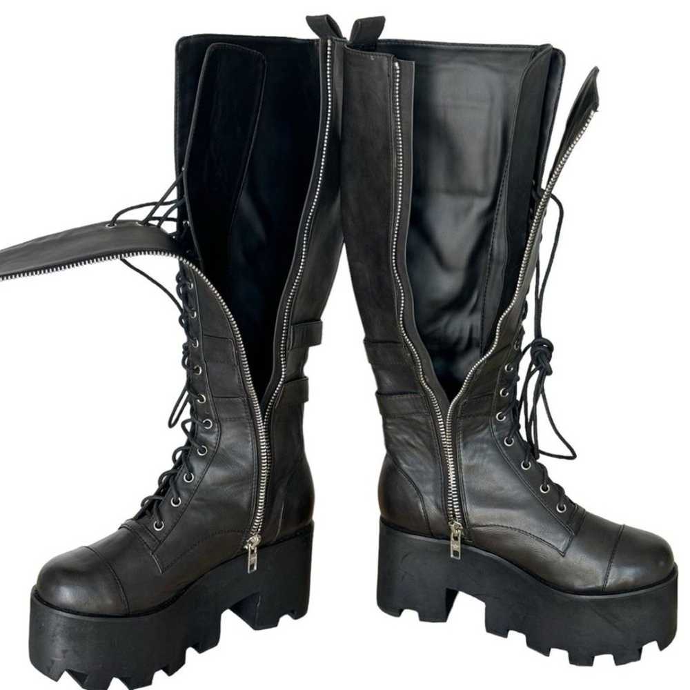 CURRENT MOOD Boots Size 10 Jane Doe Black Tall Pl… - image 4