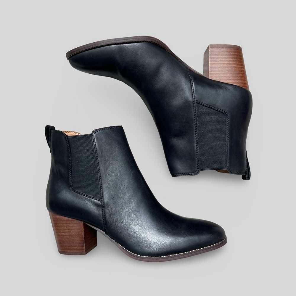 J.Crew Rory Black Leather Chelsea Boots - image 1