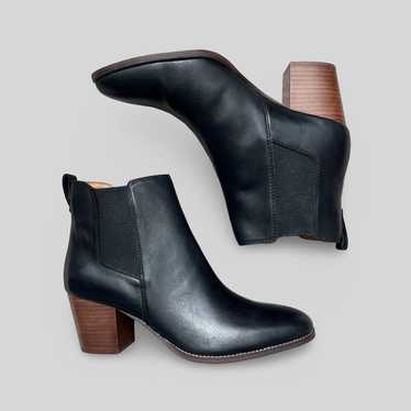 J.Crew Rory Black Leather Chelsea Boots