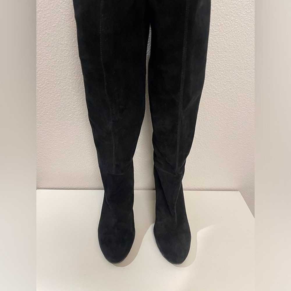 Nine West Women’s Long Suede Black Boots Size 9.5 - image 3