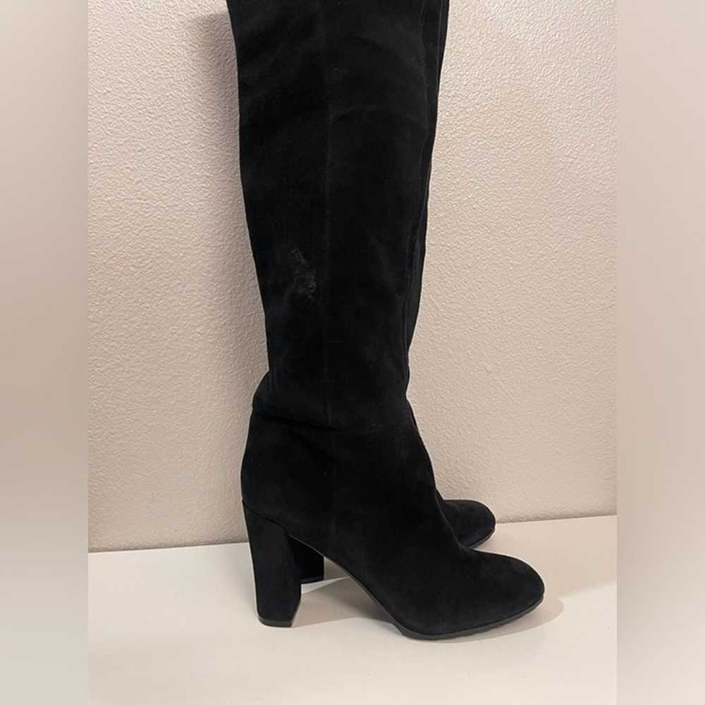 Nine West Women’s Long Suede Black Boots Size 9.5 - image 4